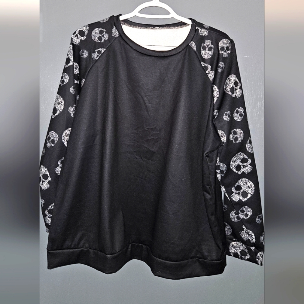 Skull Sleeve Long Sleeve Shirt